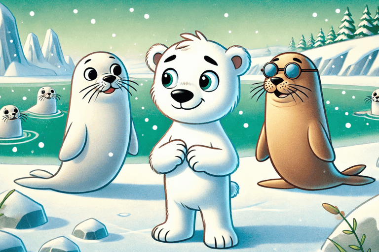 Benjamin, der kleine Eisbär, & die freundlichen Seehunde
