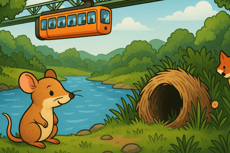 Daniela, die kleine Spitznasenmaus & ihr Abenteuer an der Wupper