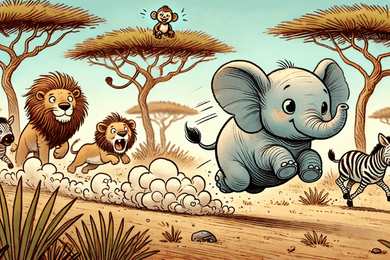 Der kleine Elefant, der immer pupsen musste – Ein neues Abenteuer