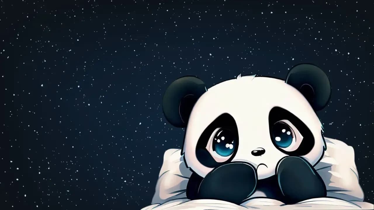 Der kleine Panda, der Angst vorm Einschlafen hatte