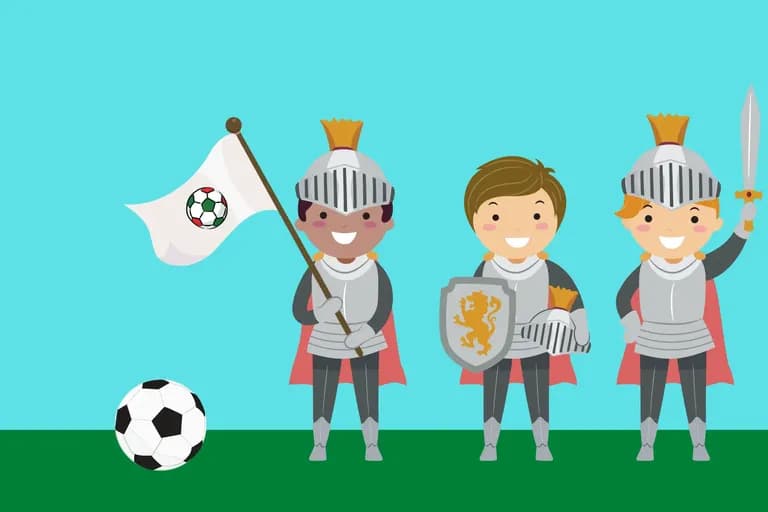 Der kleine Ritter, der Fußball erfunden hat