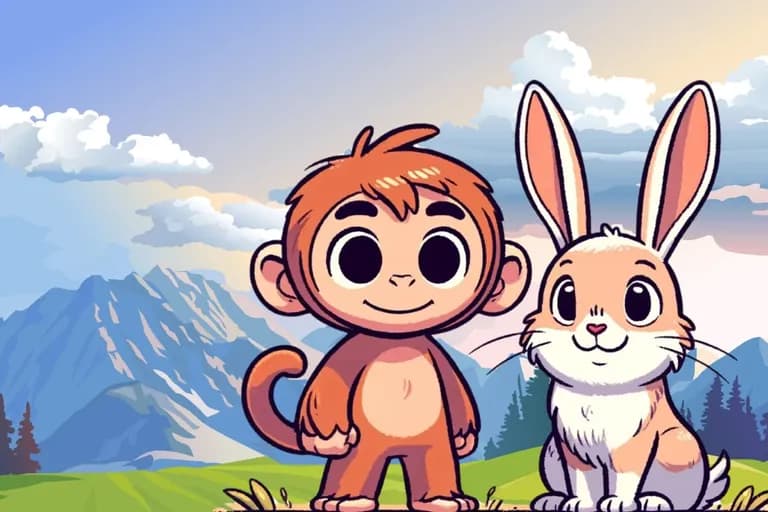 Der mutige kleine Affe & der große Berg