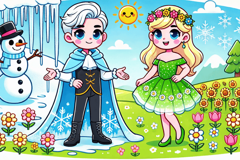 Der Winter & die wunderschöne Frühlingsprinzessin
