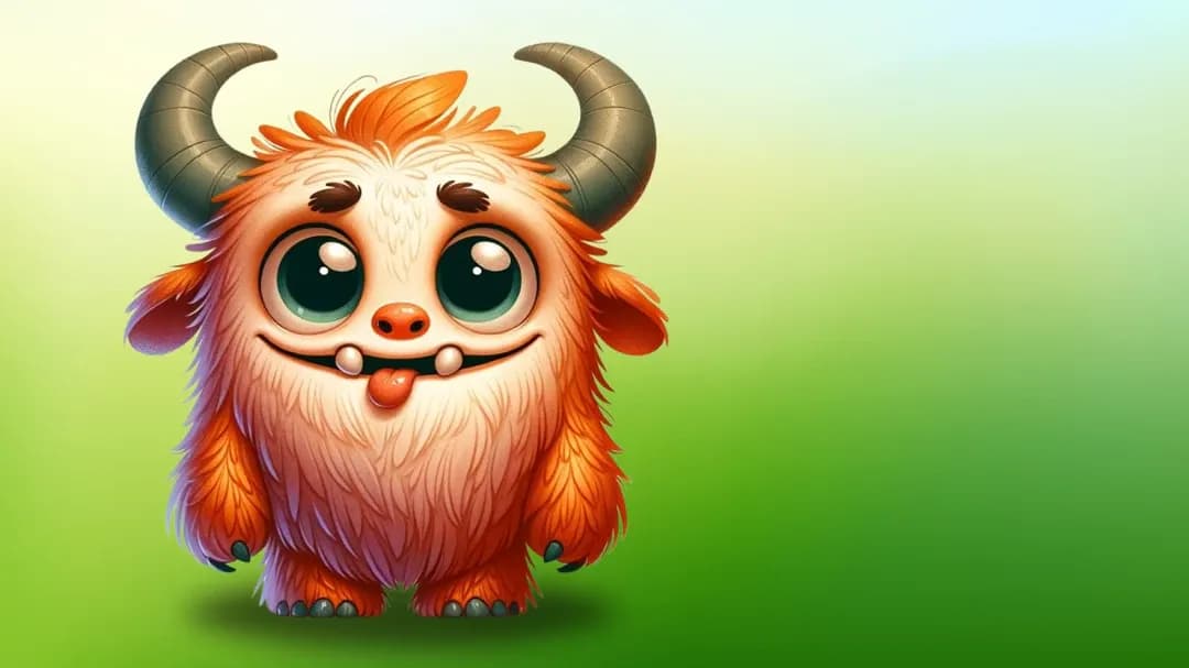 Dex, das kleine Monster, will nur freundlich sein