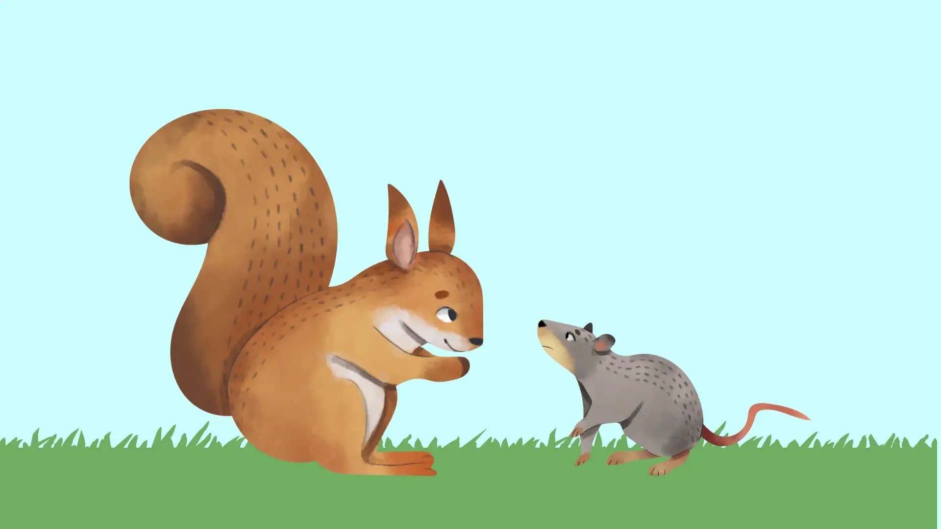 Die Maus & das Eichhörnchen sind füreinander da