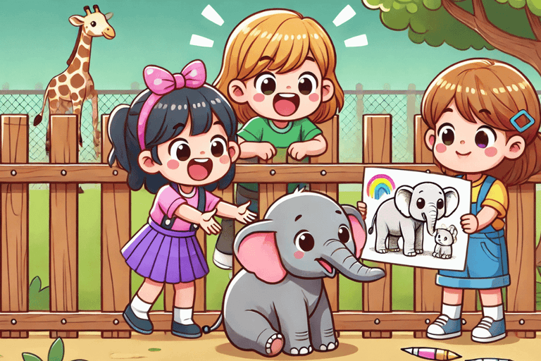 Ein großer Malwettbewerb für das Elefantenbaby Luna