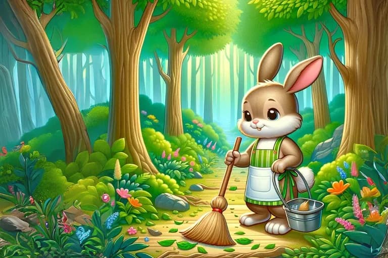 Frühjahrsputz im Wald – eine Geschichte über das Aufräumen