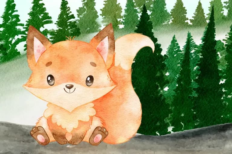 Fynn, der Fuchs, lernt fischen