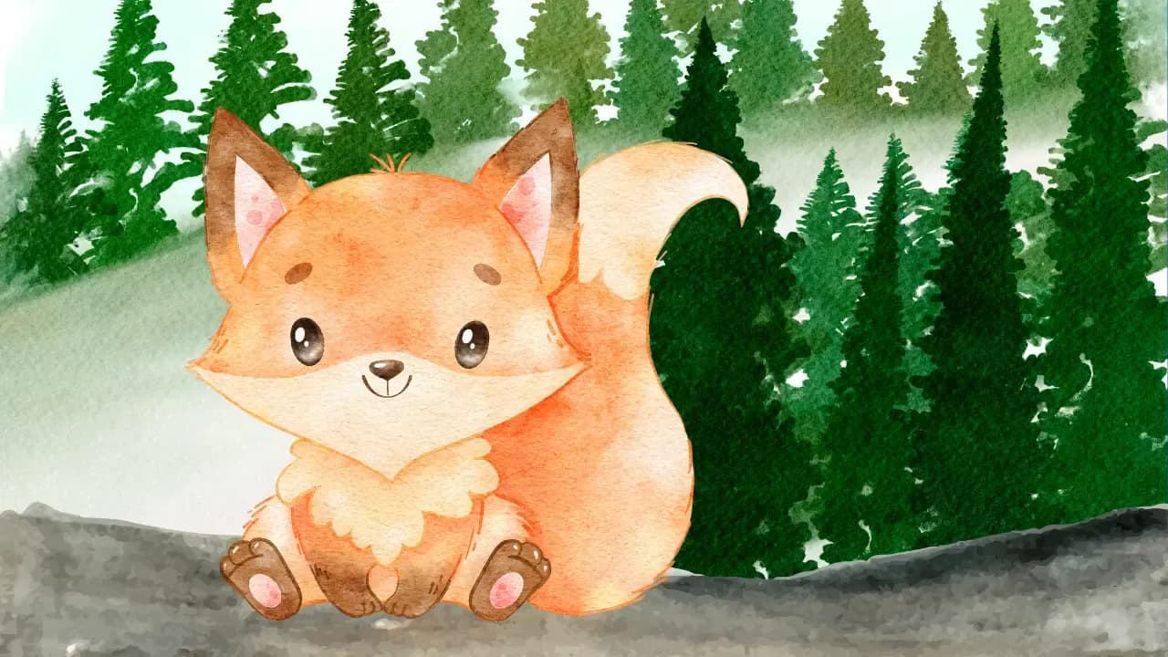 Fynn, der Fuchs, lernt fischen