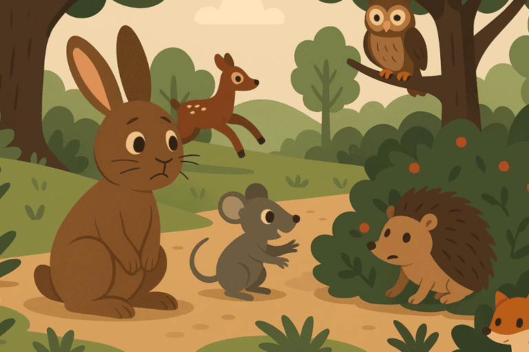 Hoppel, der schüchterne Hase