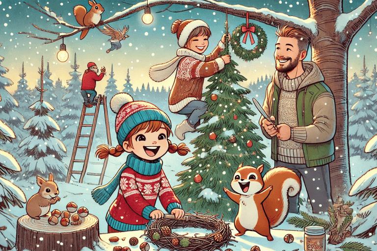 Irinas erster Weihnachtsbaum & der Adventskranz der Tiere