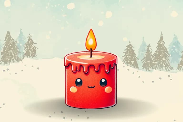 Die Geschichte von Karla, der kleinen Weihnachtskerze