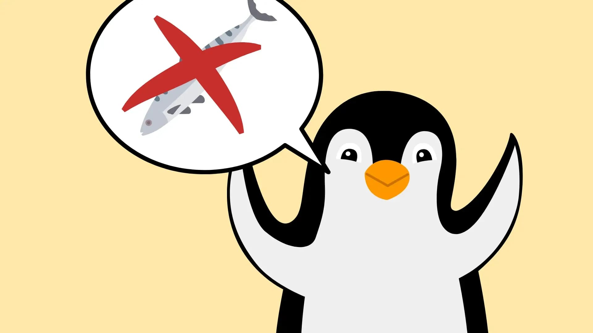 Der kleine Pinguin, der keine Makrelen mehr mochte