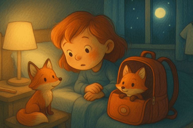 Lillys erster Schultag mit dem Ranzenfuchs