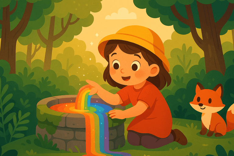 Mila & der Regenbogen-Brunnen