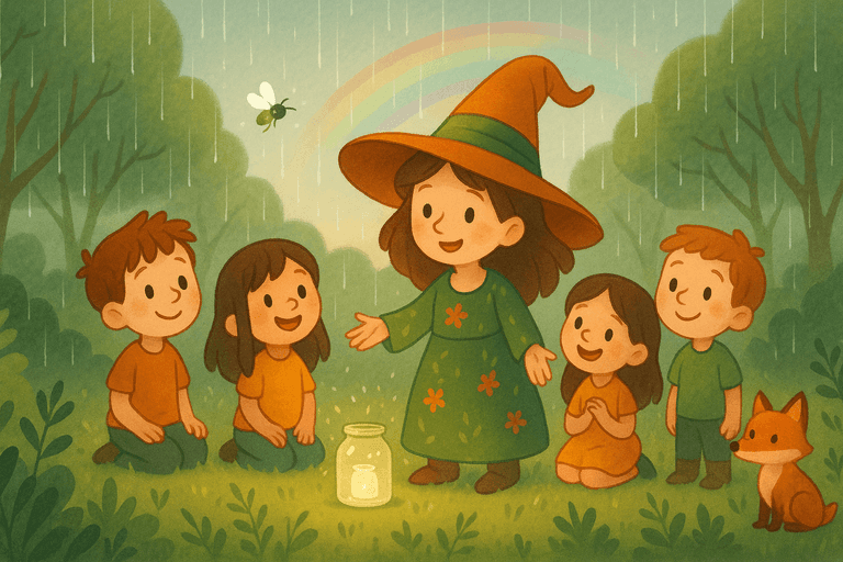 Minna, die kleine Hexe und das rätselhafte Regenlied