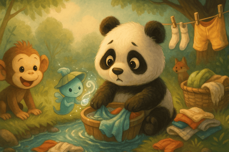 Pandabär Pauli & das Wäschewirbelwunder
