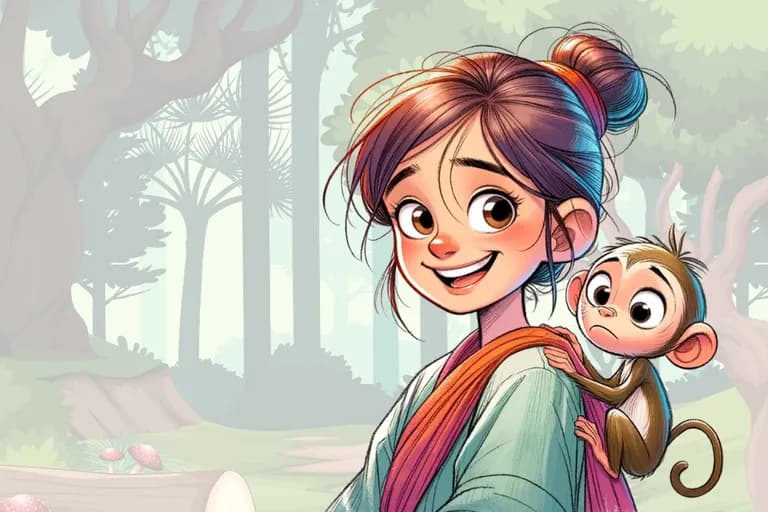 Sarah & das kleine, besorgte Äffchen