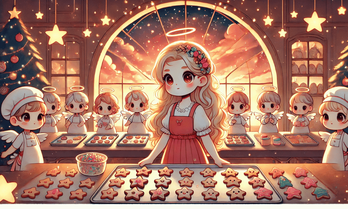 Wenn die Engel Weihnachtsplätzchen backen