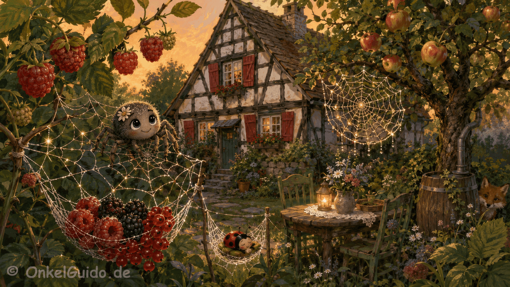 Spinne Berta-Kunigunde & die vielen Netze