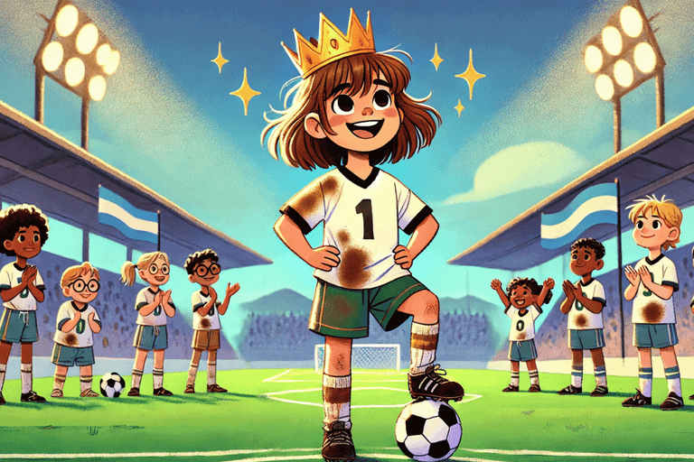 Claudia, die Prinzessin auf dem Fußballplatz