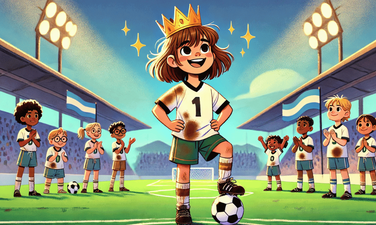 Claudia, die Prinzessin auf dem Fußballplatz