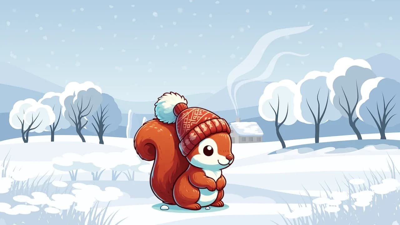 Das mutige Eichhörnchen & das Winterabenteuer