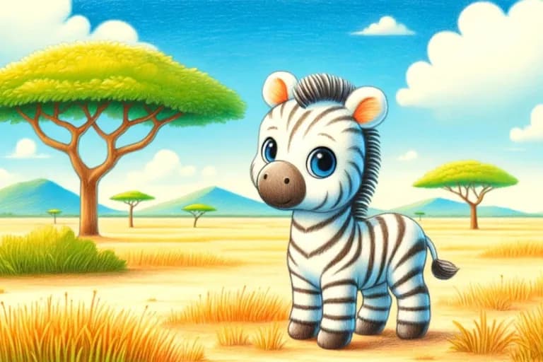 Das Zebra, das seine Streifen suchte