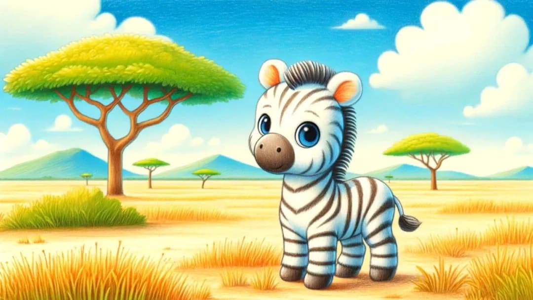 Das Zebra, das seine Streifen suchte