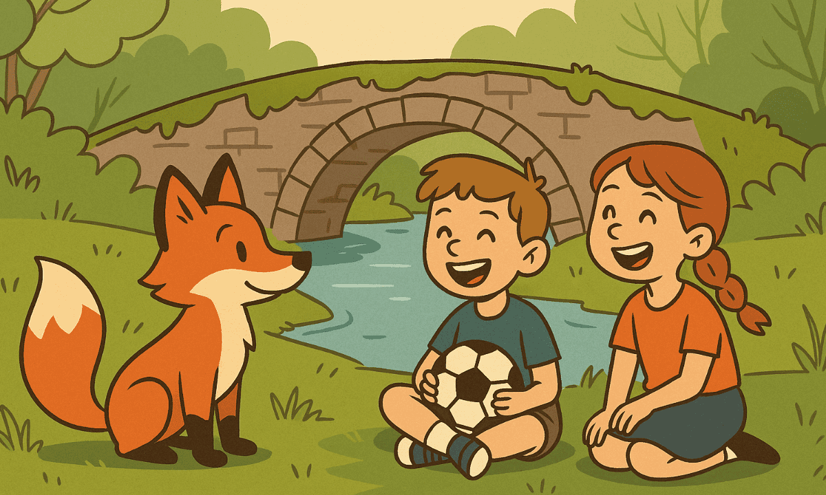 Der Fuchs Berni & die Kinder auf der alten Brücke