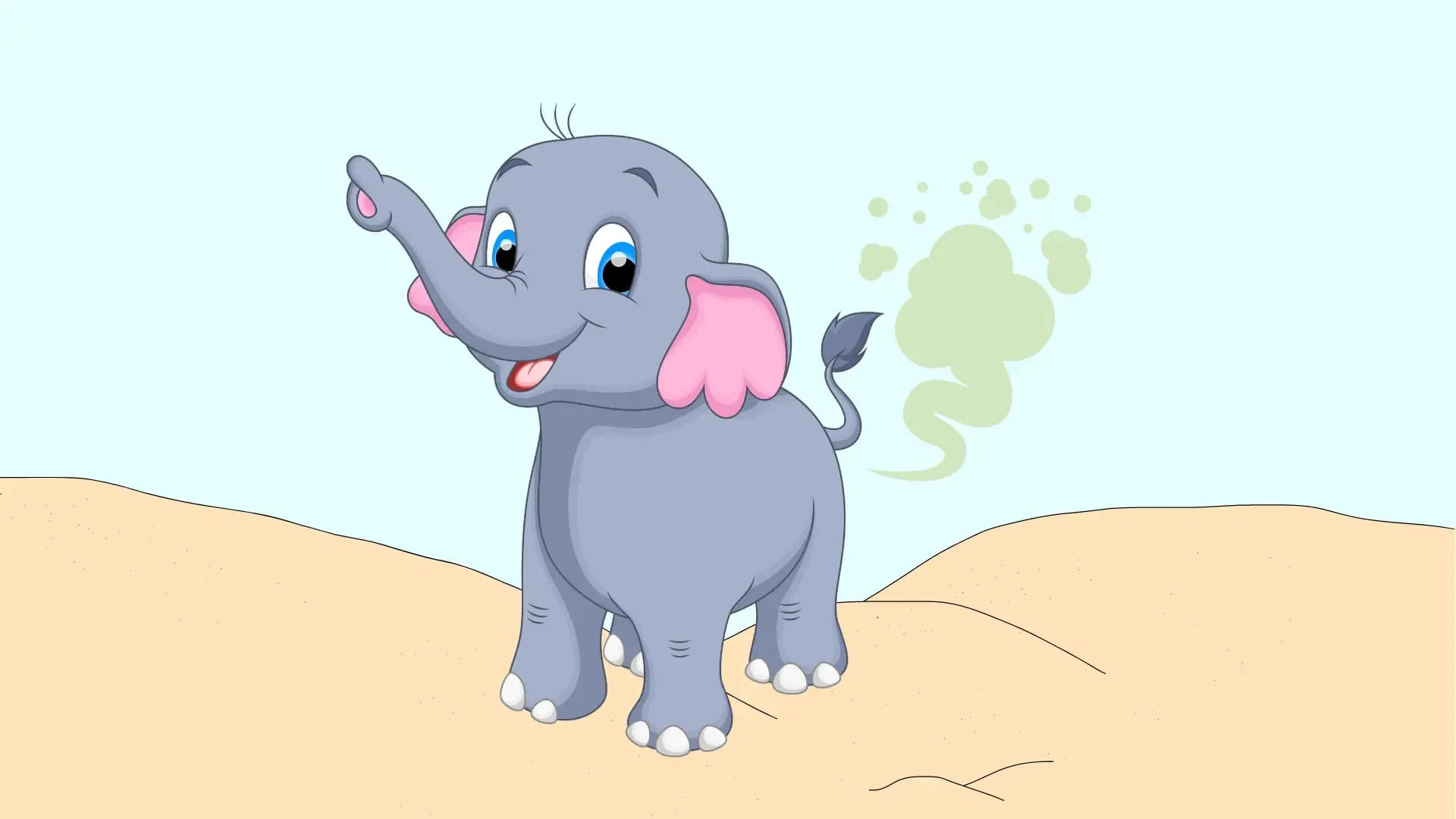 Der kleine Elefant, der immer pupsen musste