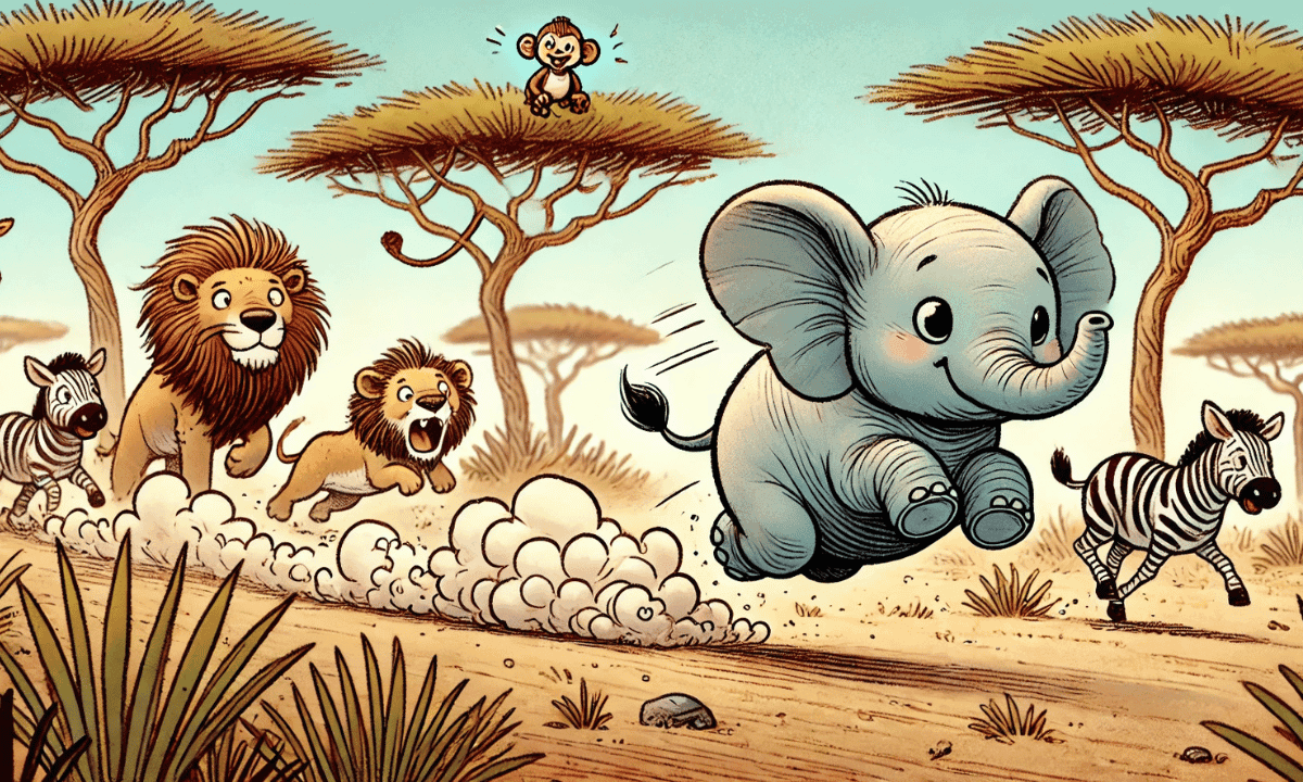Der kleine Elefant, der immer pupsen musste – Ein neues Abenteuer