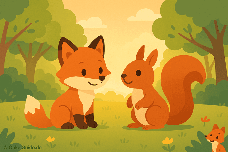 Der kleine Fuchs & das mutige Eichhörnchen Lea
