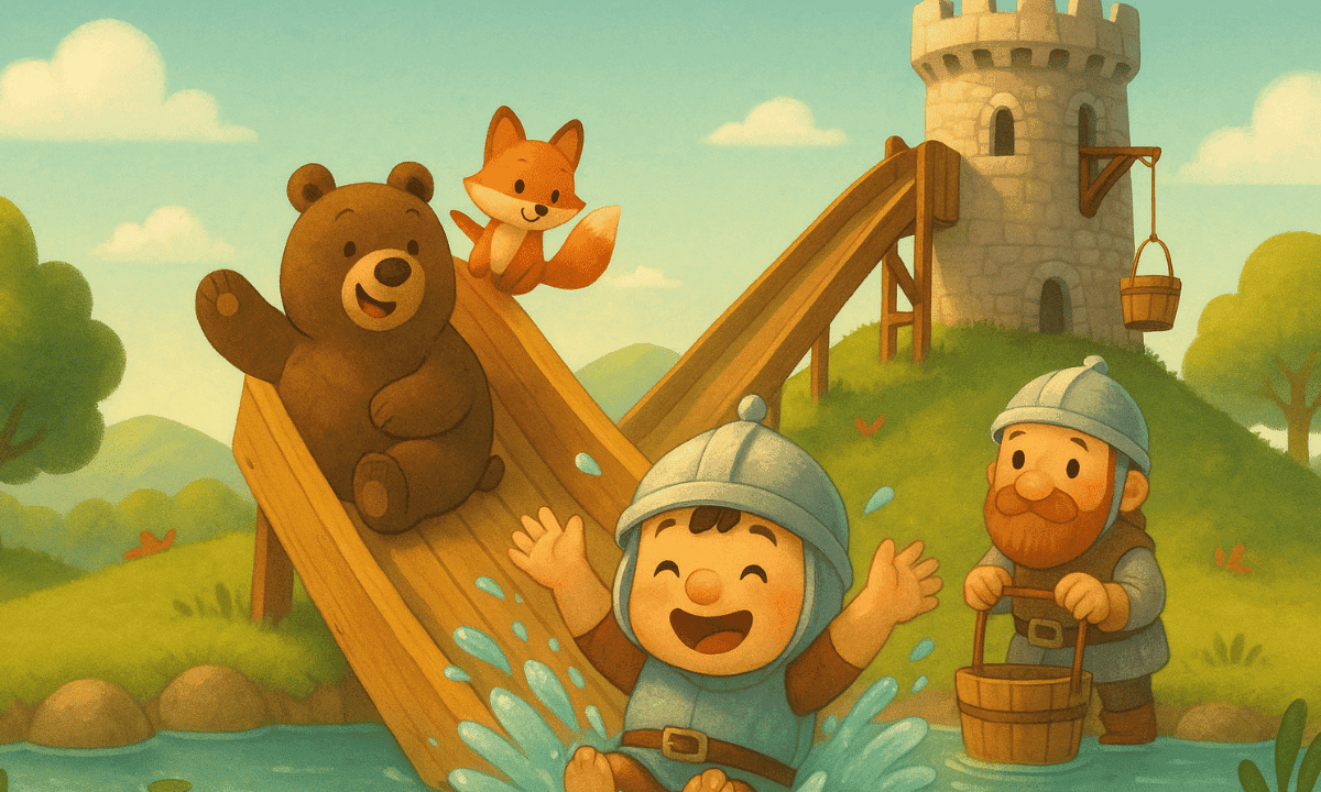 Der kleine Ritter Bertram & die Rutsche in den See