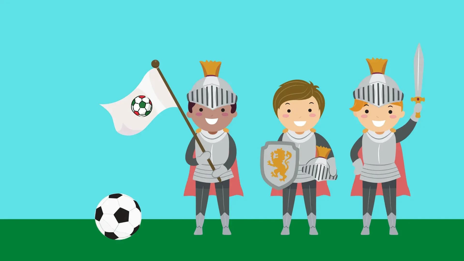 Der kleine Ritter, der Fußball erfunden hat