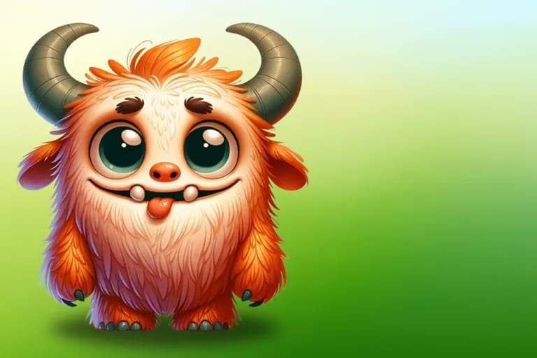 Dex, das kleine Monster, will nur freundlich sein