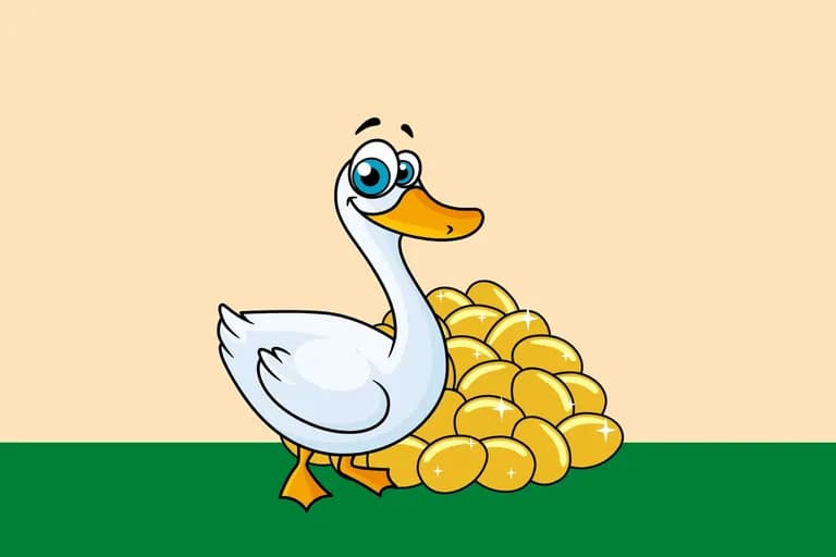 Die Gans, die goldene Eier legt