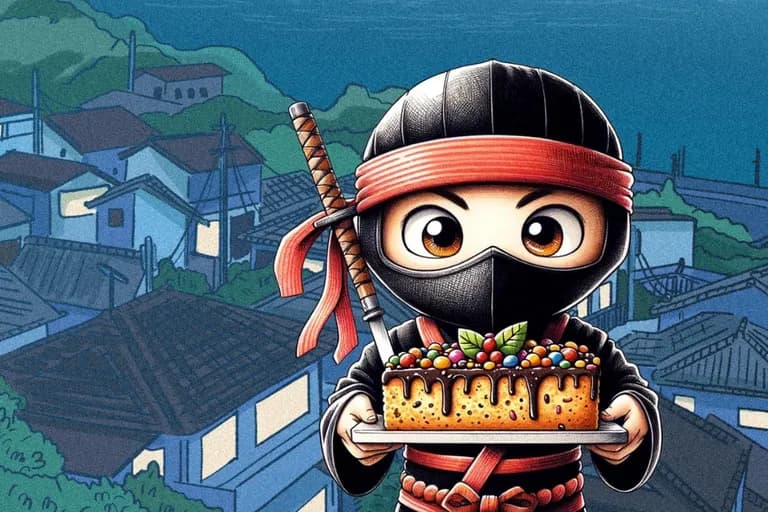 Die Geschichte von Kenji, dem Ninja, der gerne backt