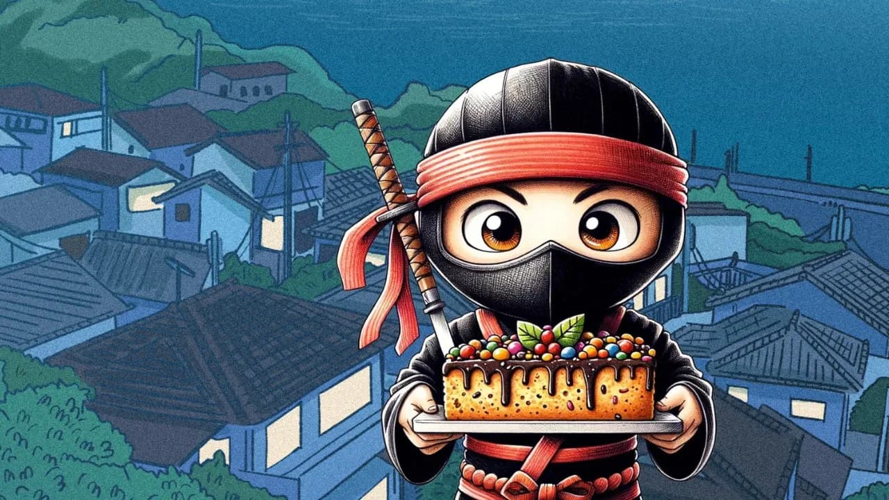 Die Geschichte von Kenji, dem Ninja, der gerne backt