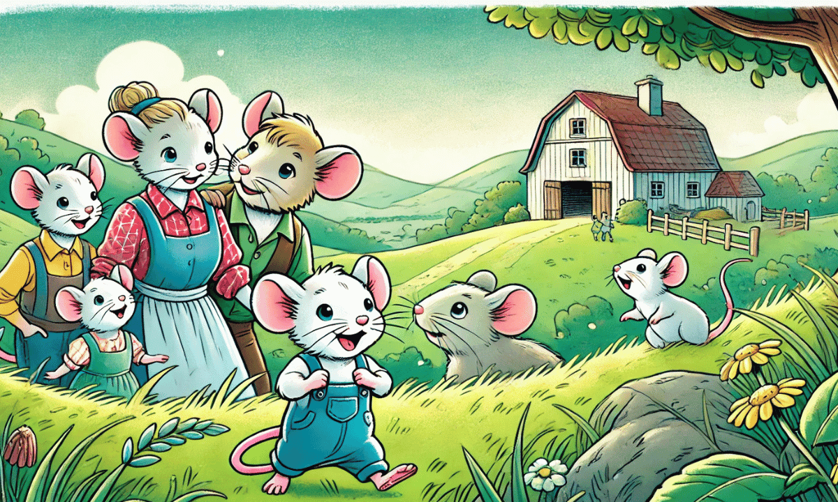 Die kleine Mäusefamilie Mauskis ziehen aufs Land