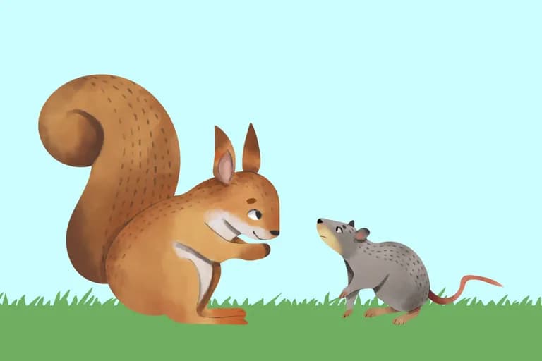 Die Maus & das Eichhörnchen sind füreinander da