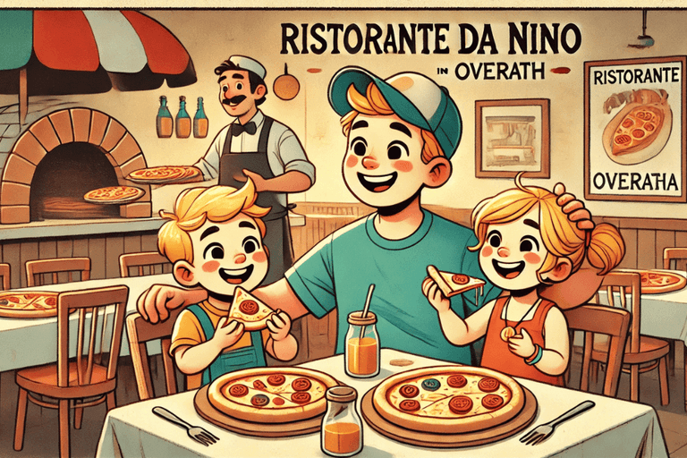 Ein gemütlicher Pizzaabend mit Papa