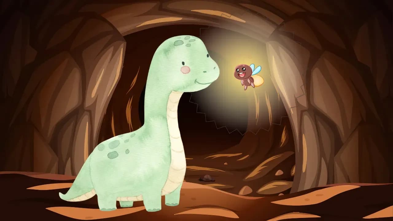 Ein mutiger kleiner Dino in Not