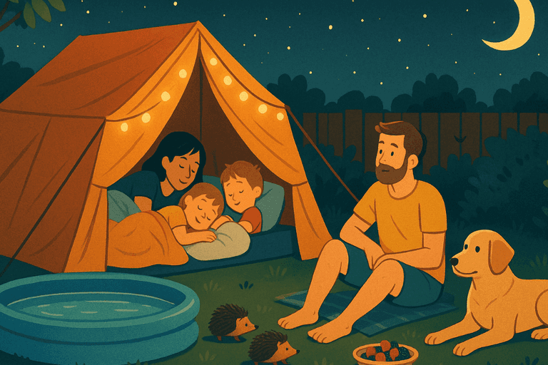Eine Sommernacht im Garten