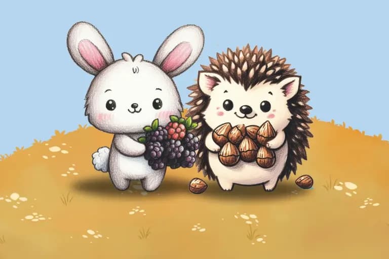 Emil, der Igel, erlebt ein herbstliches Abenteuer