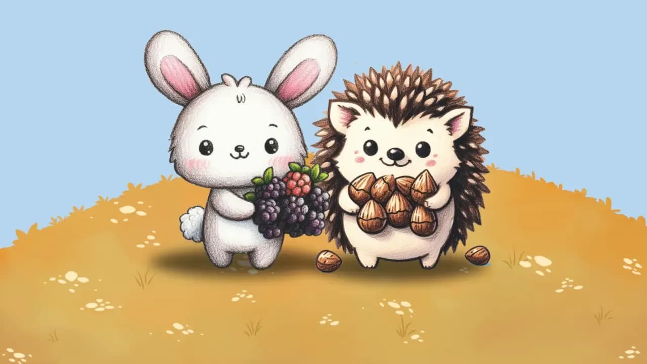 Emil, der Igel, erlebt ein herbstliches Abenteuer