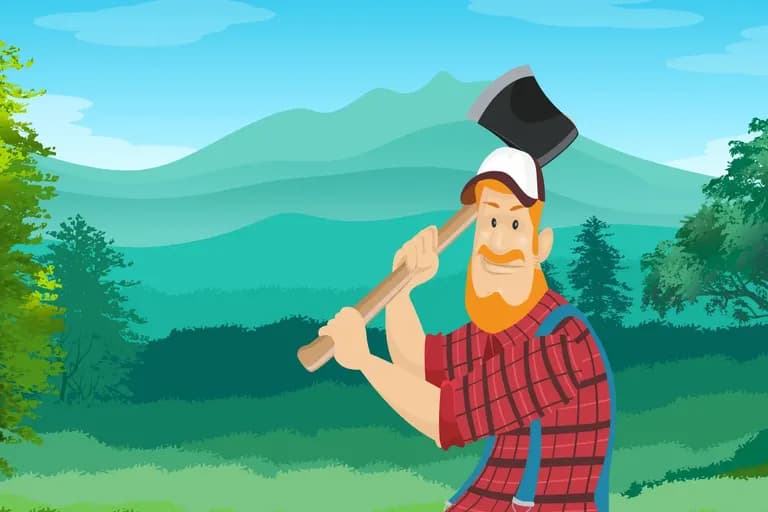 Hermes & der Holzfäller