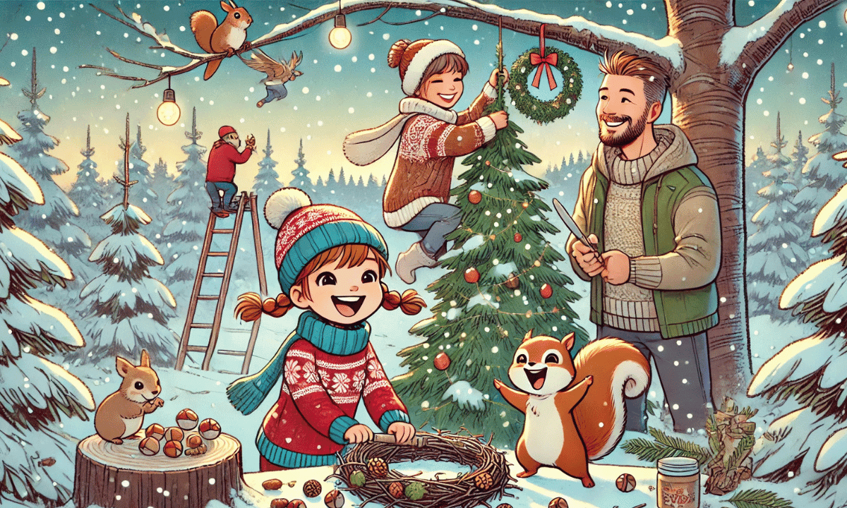 Irinas erster Weihnachtsbaum & der Adventskranz der Tiere