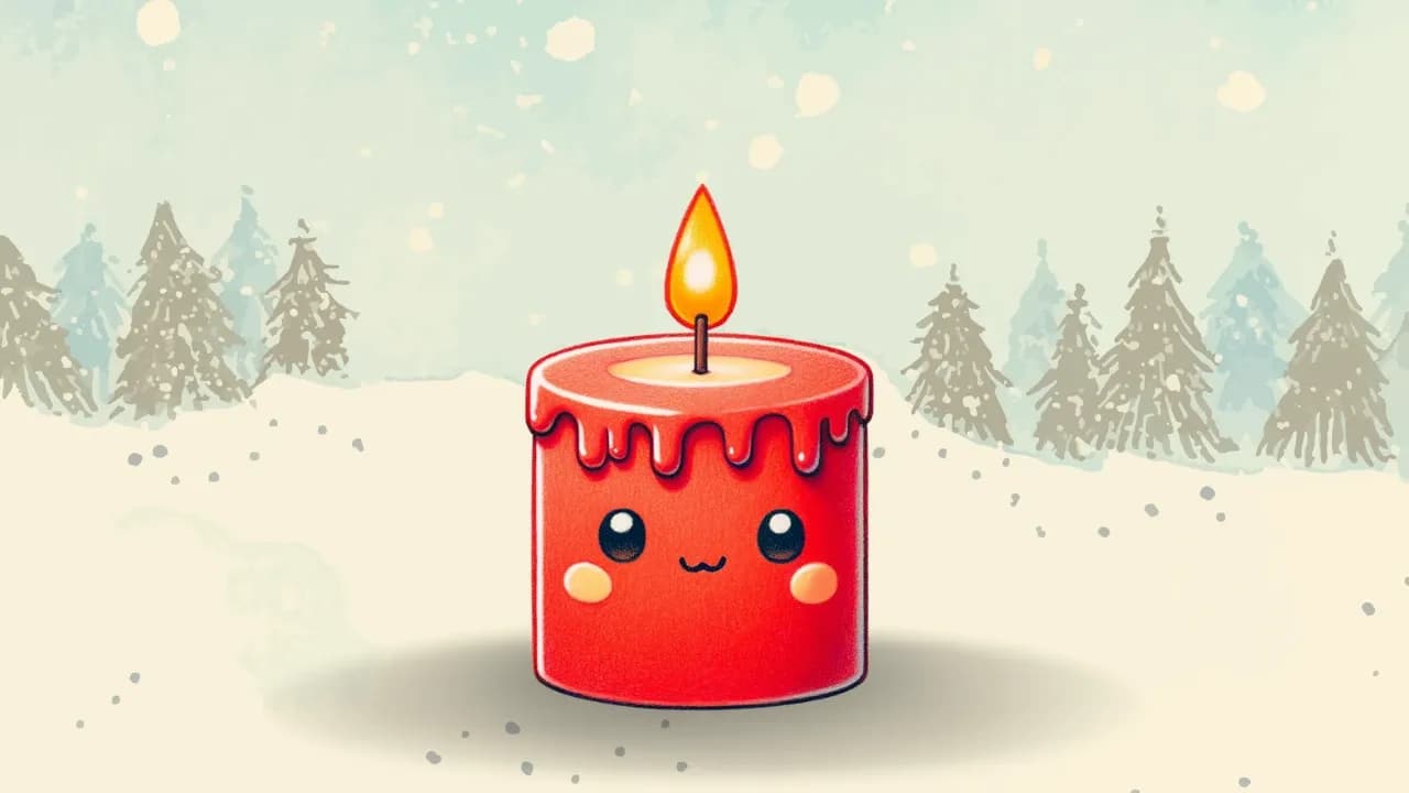 Die Geschichte von Karla, der kleinen Weihnachtskerze