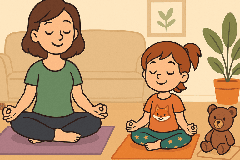 Lenas erster Yoga-Morgen – Eine Geschichte zum Entspannen und Mitmachen